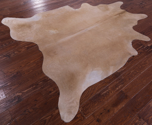 Beige Natural Cowhide Rug - X-Large 7' 7