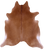 Brown Natural Cowhide Rug - X-Large 7' 7"H x 6' 9"W