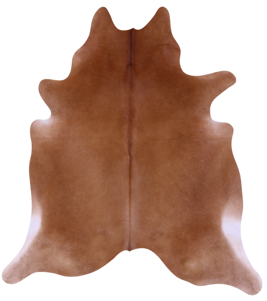 Brown Natural Cowhide Rug - X-Large 7' 7"H x 6' 9"W