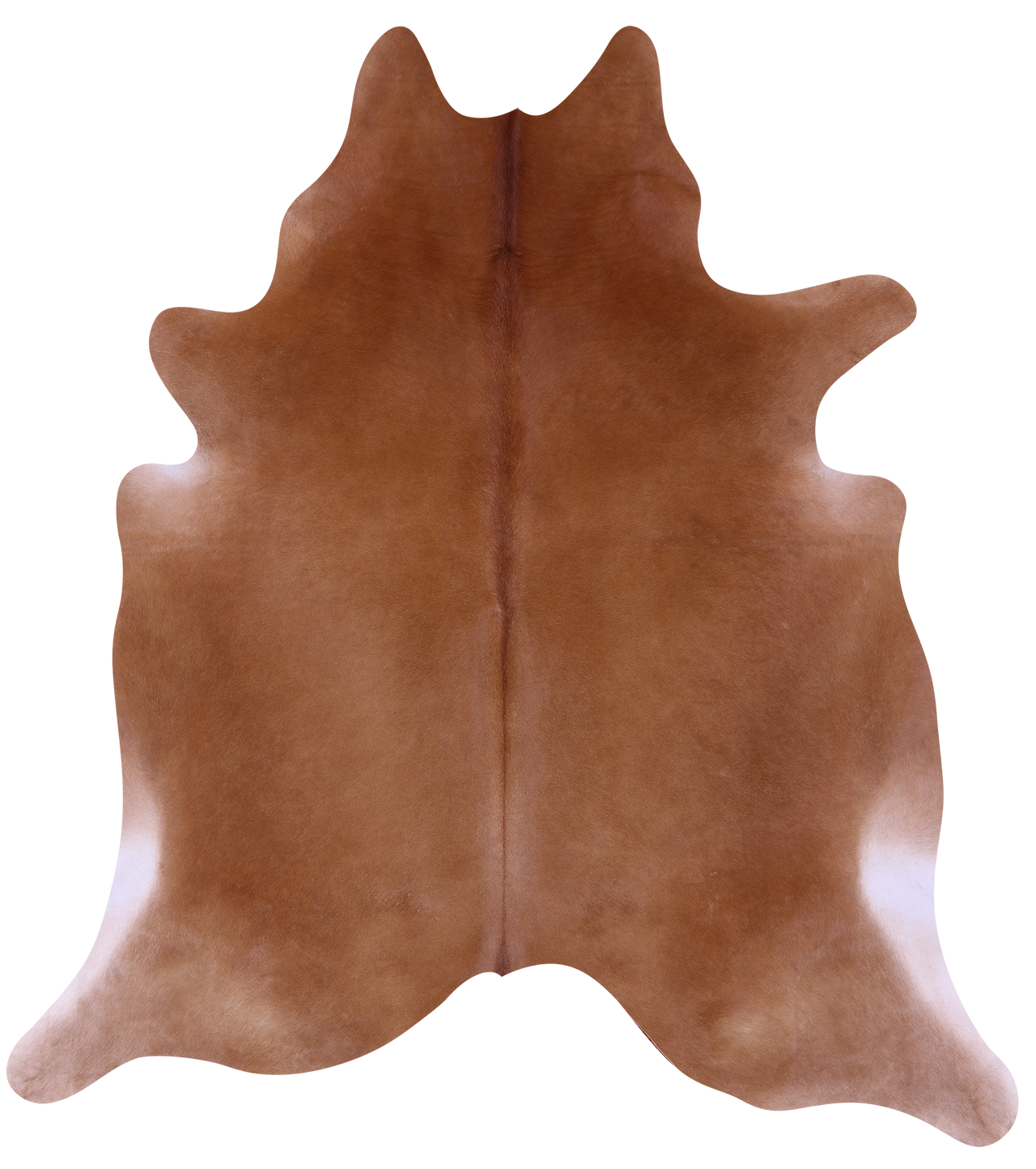Brown Natural Cowhide Rug - X-Large 7' 7"H x 6' 9"W
