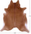 Brown Natural Cowhide Rug - X-Large 7' 7"H x 6' 9"W
