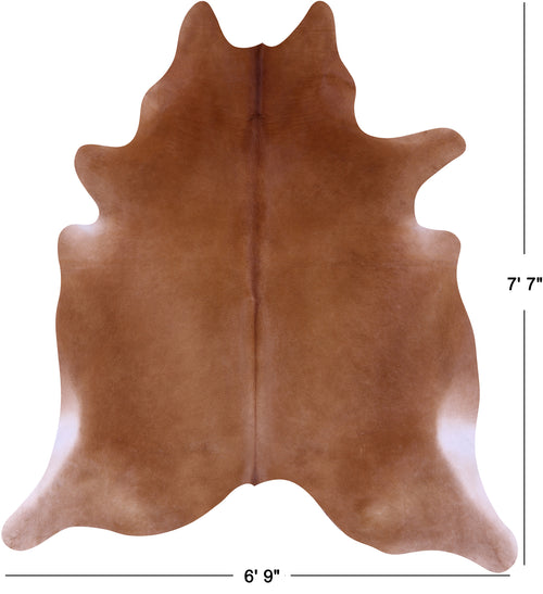 Brown Natural Cowhide Rug - X-Large 7' 7