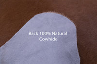 Thumbnail for Brown Natural Cowhide Rug - X-Large 7' 7