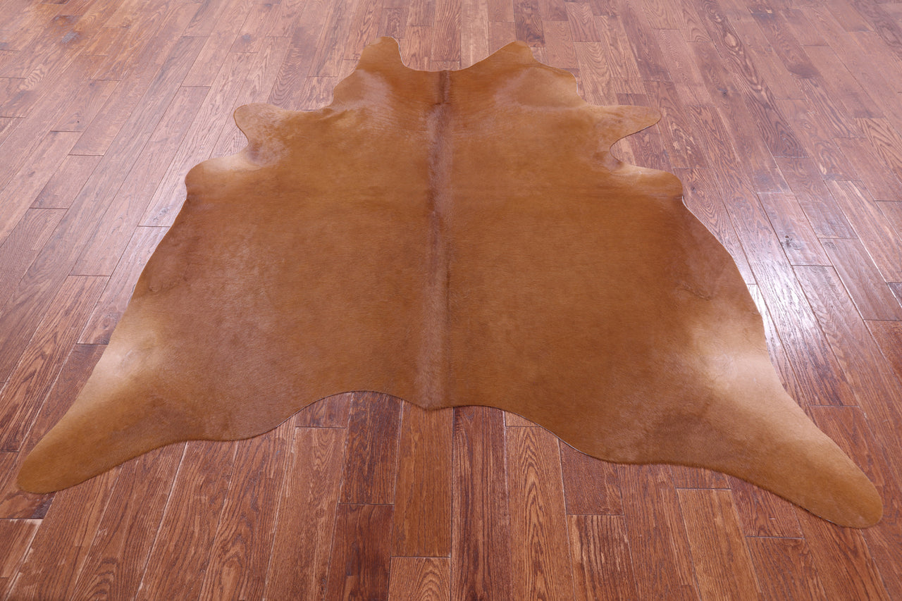 Brown Natural Cowhide Rug - X-Large 7' 3"H x 6' 5"W