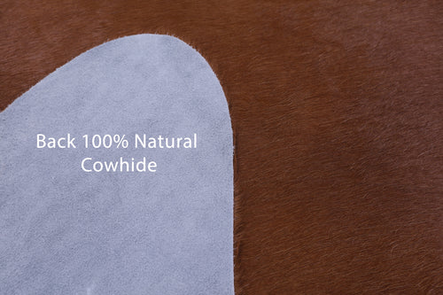 Brown Natural Cowhide Rug - X-Large 7' 3