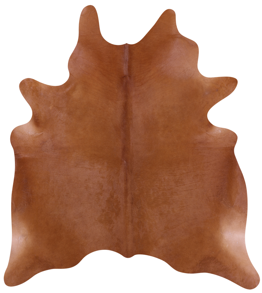 Brown Natural Cowhide Rug - X-Large 7' 3"H x 6' 5"W