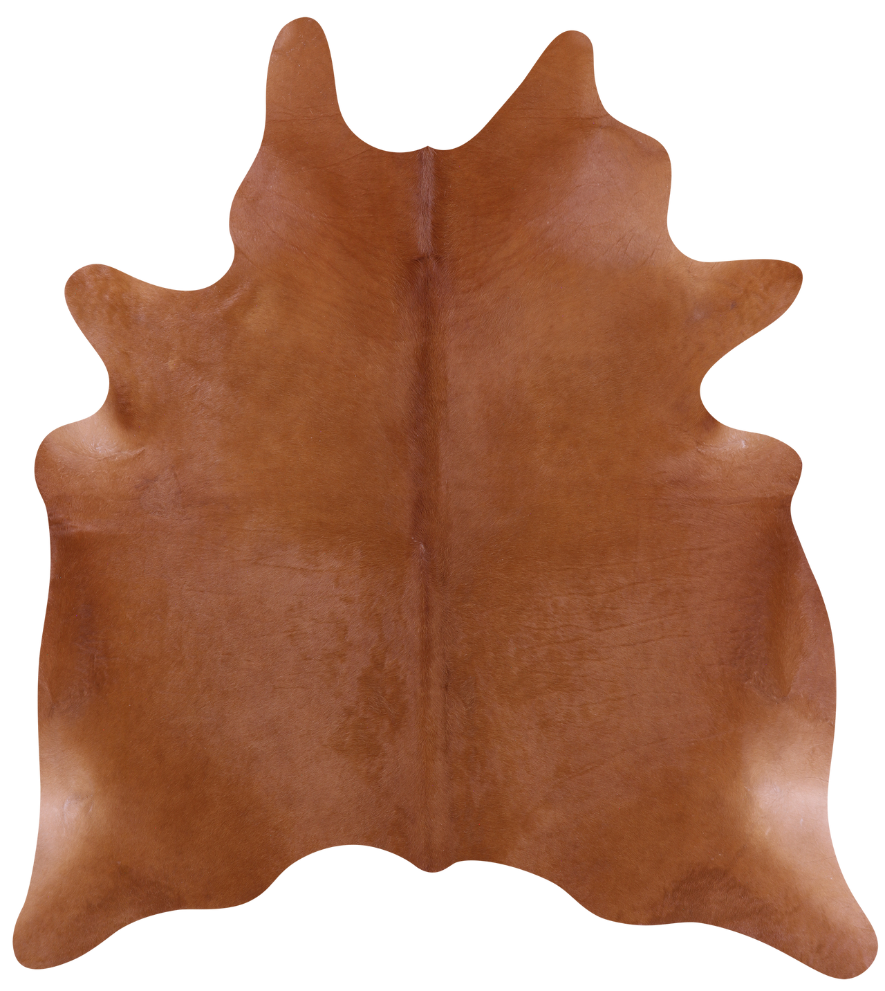 Brown Natural Cowhide Rug - X-Large 7' 3"H x 6' 5"W