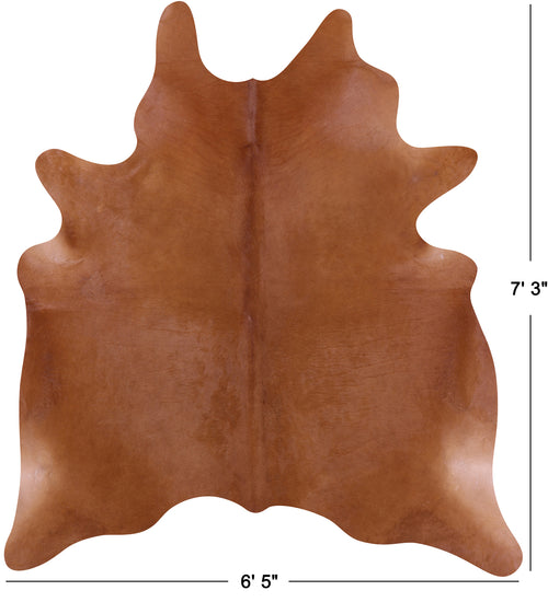 Brown Natural Cowhide Rug - X-Large 7' 3