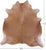 Light Brown Natural Cowhide Rug - X-Large 7' 3"H x 6' 8"W