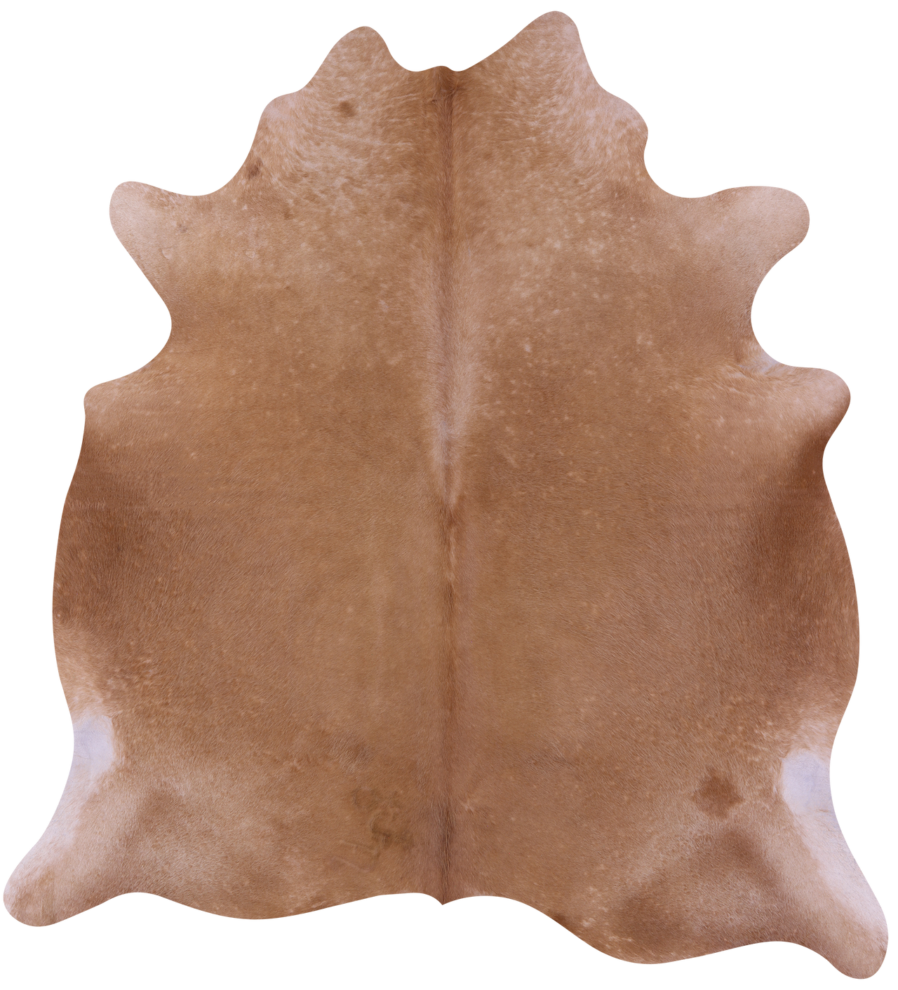 Light Brown Natural Cowhide Rug - X-Large 7' 3"H x 6' 8"W