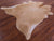 Light Brown Natural Cowhide Rug - X-Large 7' 0"H x 6' 7"W