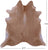Light Brown Natural Cowhide Rug - X-Large 7' 0"H x 6' 7"W