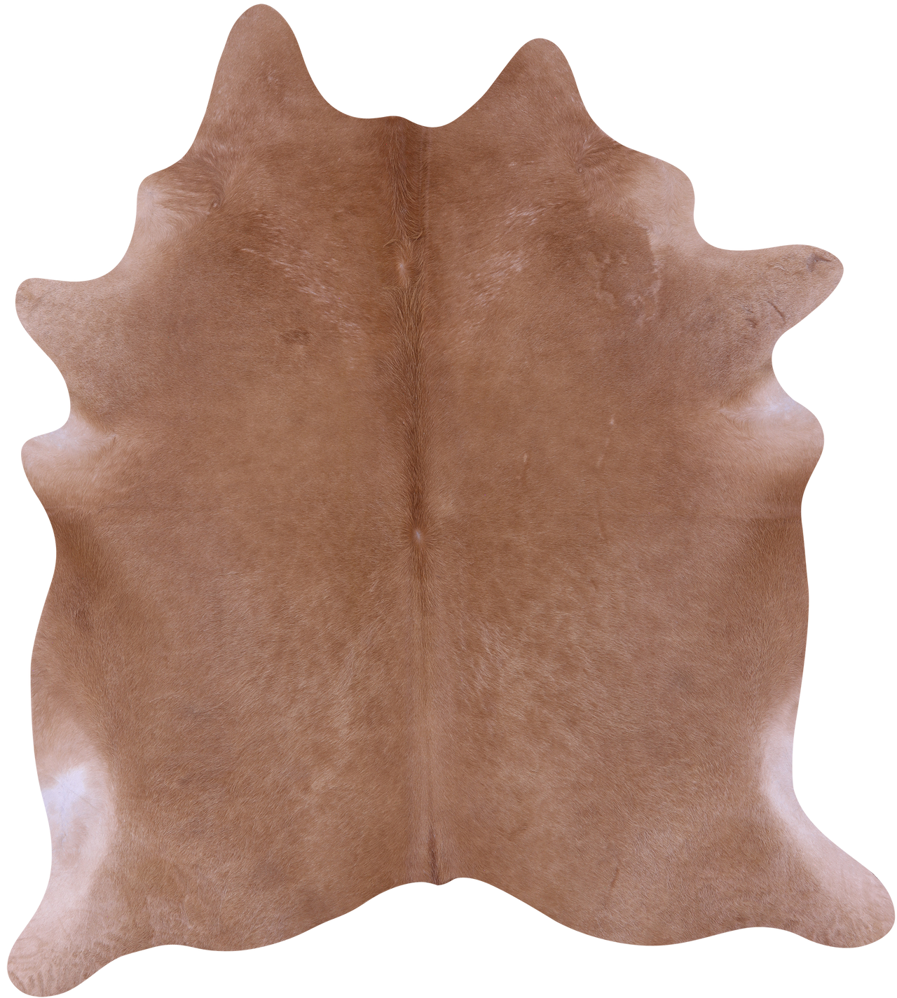 Light Brown Natural Cowhide Rug - X-Large 7' 4"H x 6' 6"W