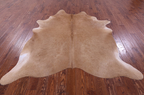 Light Brown Natural Cowhide Rug - X-Large 7' 4