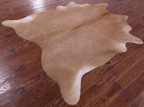 Light Brown Natural Cowhide Rug - X-Large 7' 4