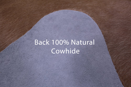 Light Brown Natural Cowhide Rug - X-Large 7' 4