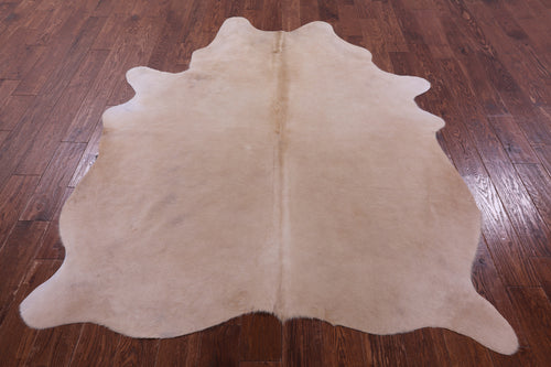 Beige Natural Cowhide Rug - X-Large 7' 2