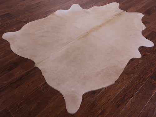 Beige Natural Cowhide Rug - X-Large 7' 2
