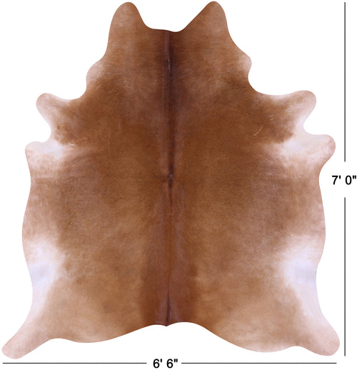 Brown Natural Cowhide Rug - X-Large 7' 0