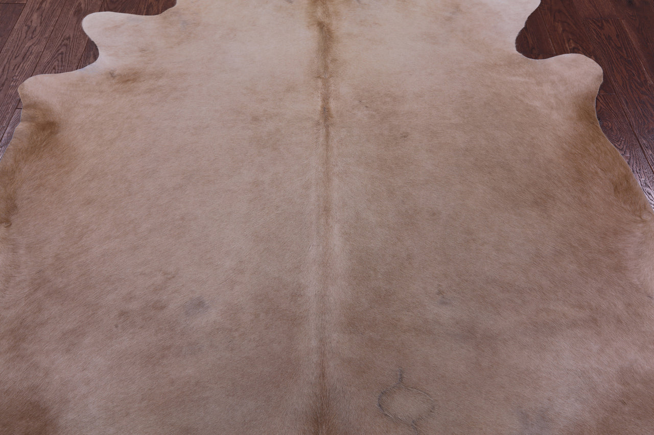 Beige Natural Cowhide Rug - XX-Large 7' 8"H x 7' 1"W