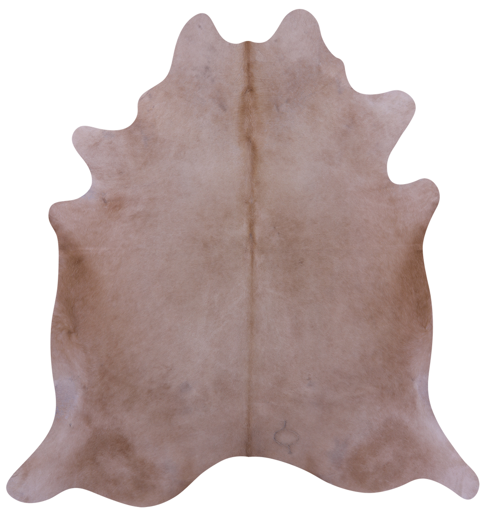Beige Natural Cowhide Rug - XX-Large 7' 8"H x 7' 1"W