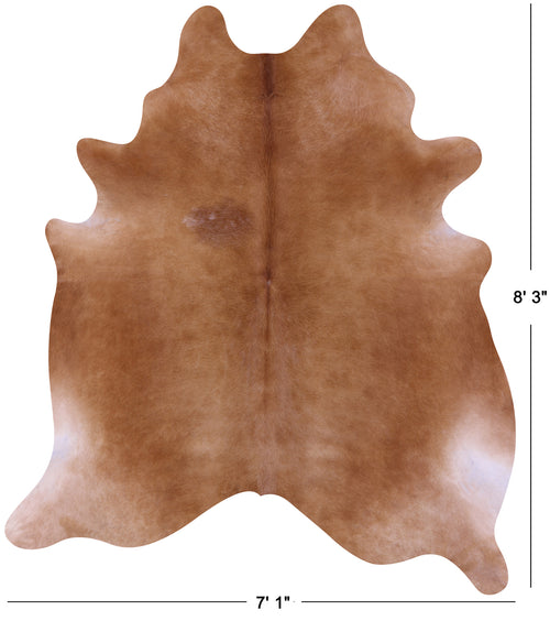 Brown Natural Cowhide Rug - XX-Large 8' 3