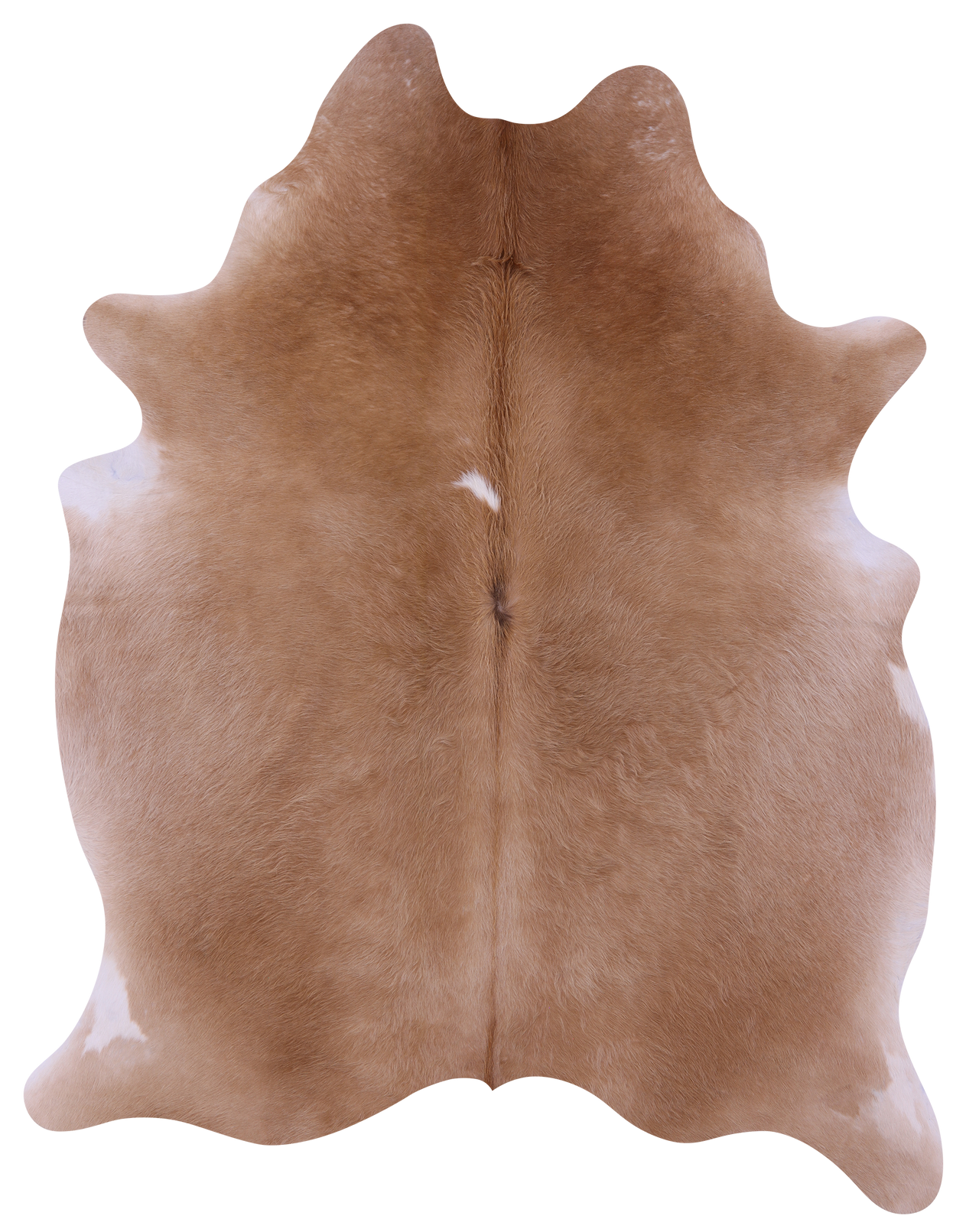 Light Brown Natural Cowhide Rug - X-Large 7' 4"H x 5' 10"W
