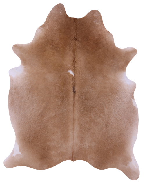Light Brown Natural Cowhide Rug - X-Large 7' 4