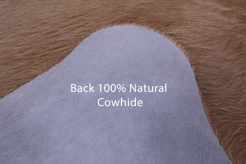 Light Brown Natural Cowhide Rug - X-Large 7' 4