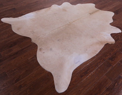 Beige Natural Cowhide Rug - X-Large 7' 5