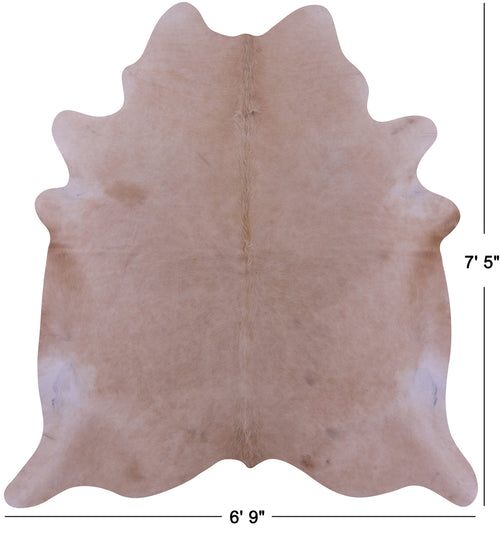 Beige Natural Cowhide Rug - X-Large 7' 5