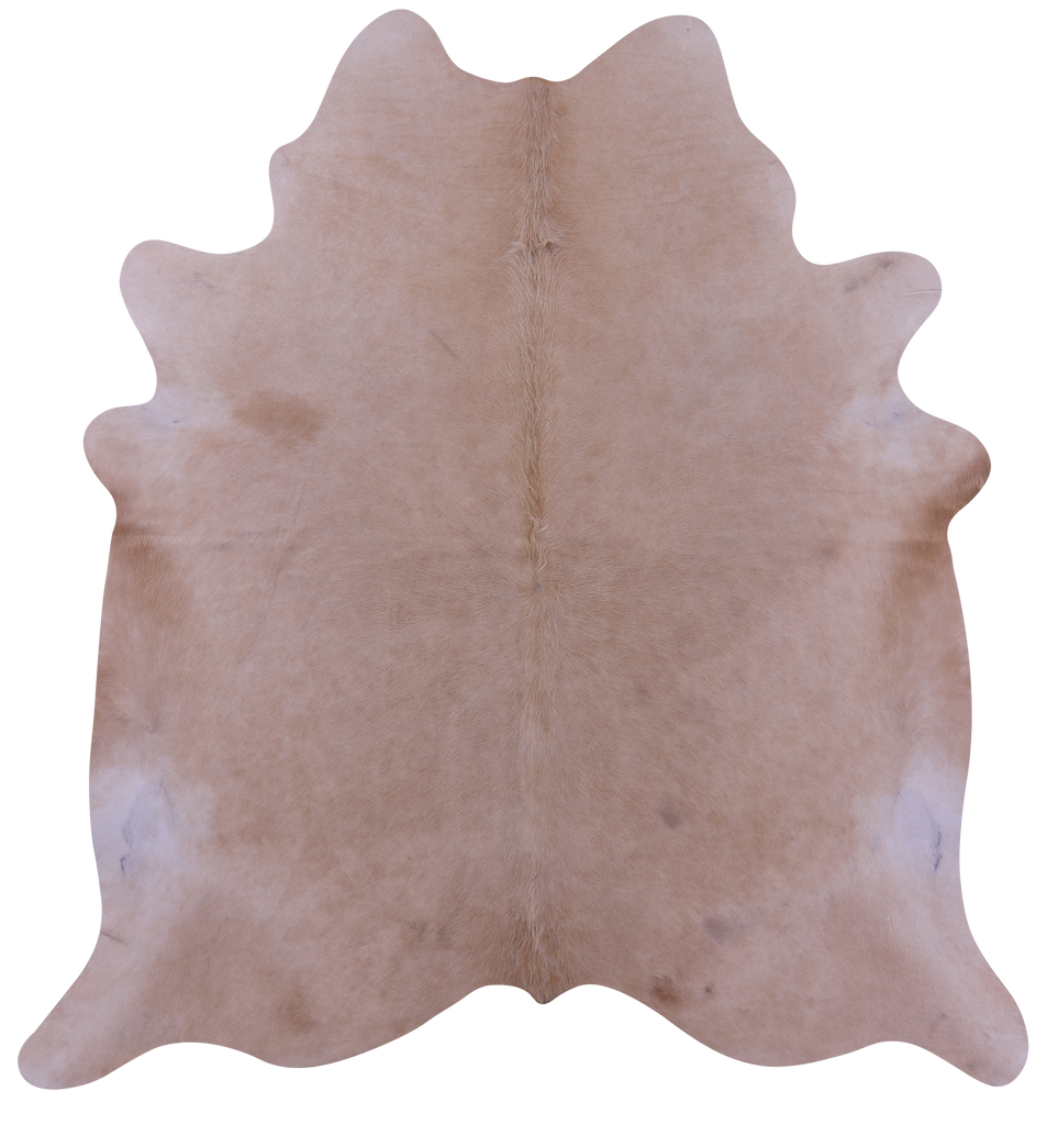 Beige Natural Cowhide Rug - X-Large 7' 5"H x 6' 9"W