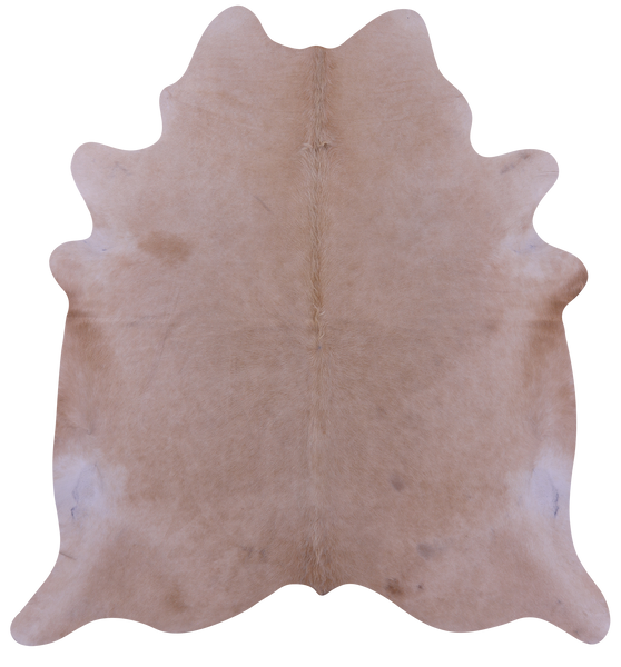 Beige Natural Cowhide Rug - X-Large 7' 5"H x 6' 9"W