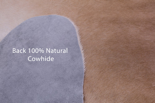 Light Brown Natural Cowhide Rug - XX-Large 8' 1