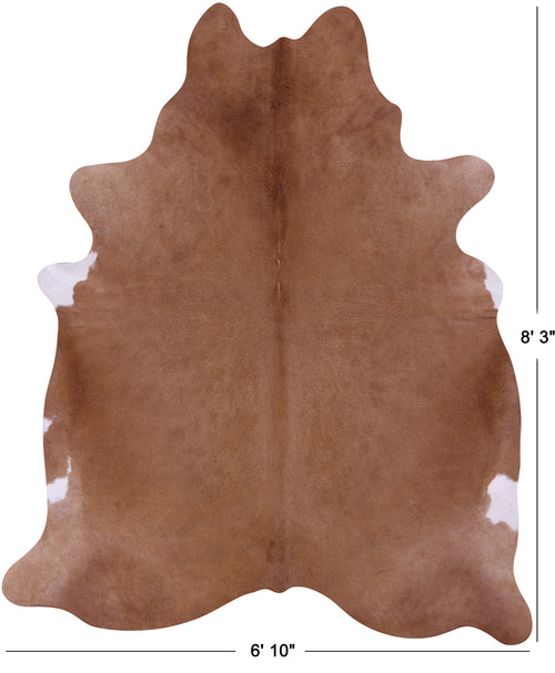 Brown Natural Cowhide Rug - XX-Large 8' 3
