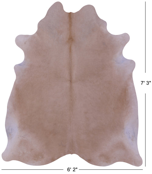 Beige Natural Cowhide Rug - X-Large 7' 3