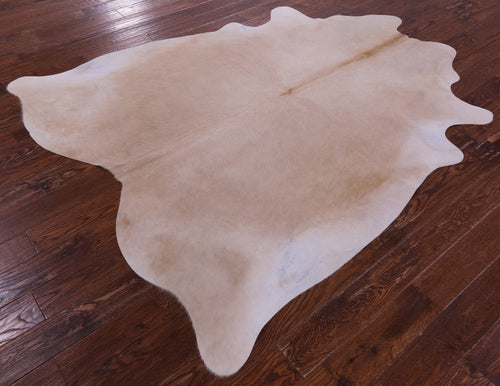 Beige Natural Cowhide Rug - X-Large 7' 3