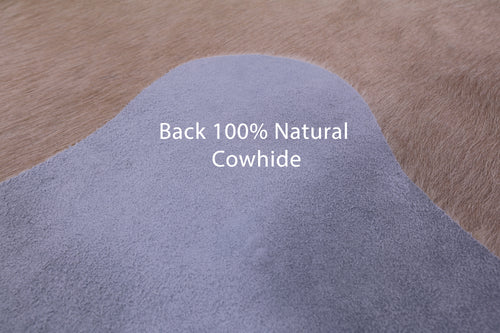 Beige Natural Cowhide Rug - X-Large 7' 3