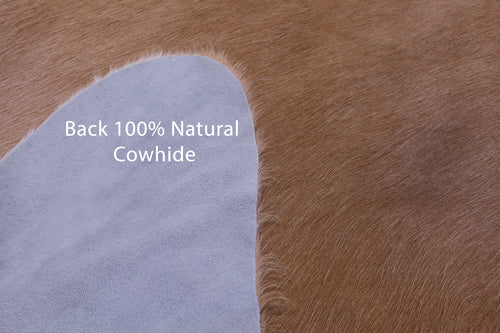 Light Brown Natural Cowhide Rug - XX-Large 7' 9