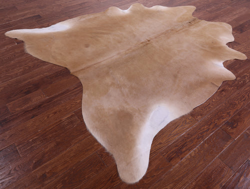 Light Brown Natural Cowhide Rug - XX-Large 7' 9