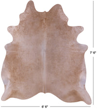 Thumbnail for Light Brown Natural Cowhide Rug - X-Large 7' 6