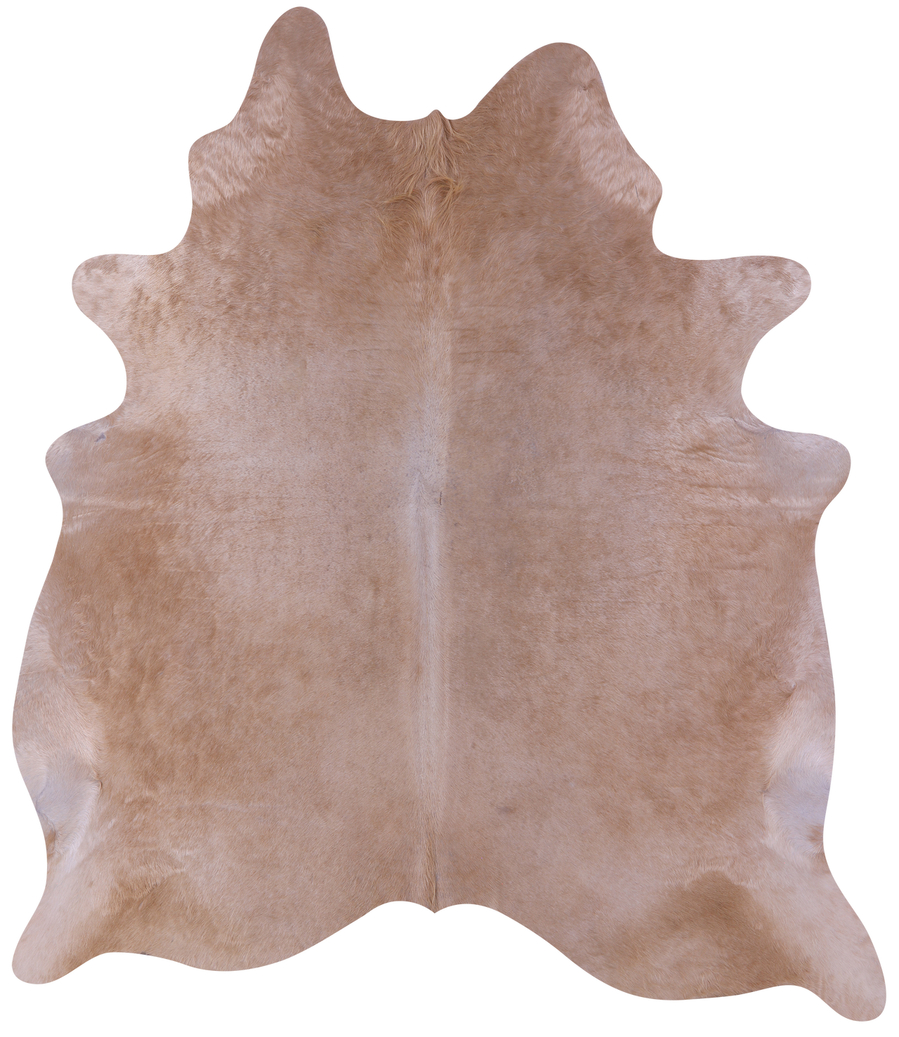 Light Brown Natural Cowhide Rug - X-Large 7' 6"H x 6' 6"W