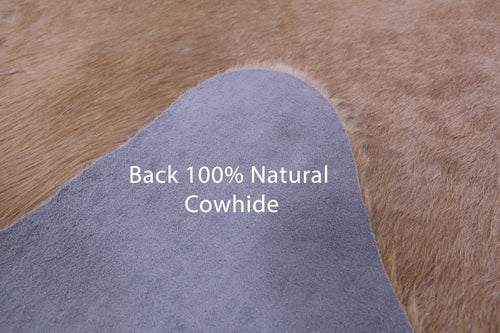 Light Brown Natural Cowhide Rug - X-Large 7' 6
