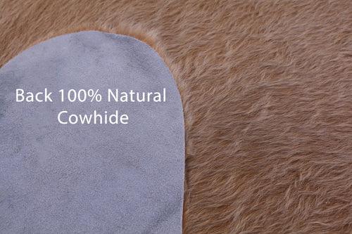 Light Brown Natural Cowhide Rug - XX-Large 7' 9