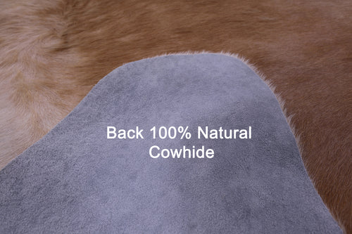 Light Brown Natural Cowhide Rug - XX-Large 8' 1