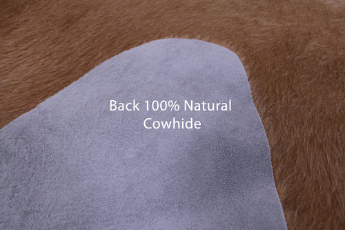 Light Brown Natural Cowhide Rug - XX-Large 7' 8