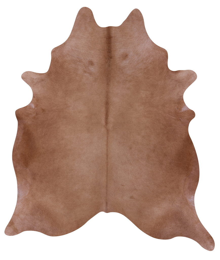 Light Brown Natural Cowhide Rug - XX-Large 8' 2"H x 7' 3"W