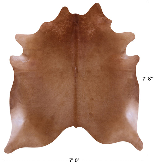 Brown Natural Cowhide Rug - XX-Large 7' 8