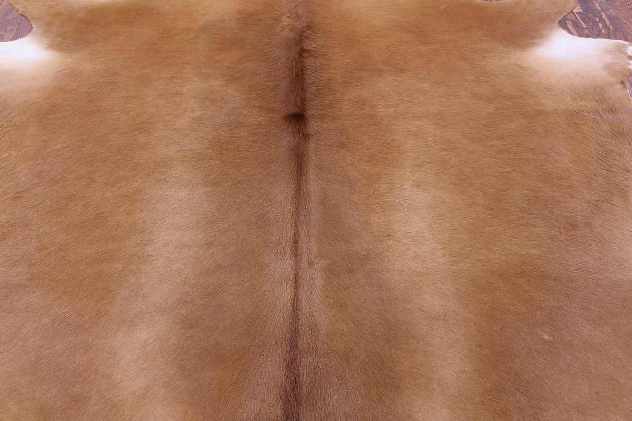 Brown Natural Cowhide Rug - X-Large 7' 4"H x 6' 9"W