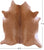 Brown Natural Cowhide Rug - X-Large 7' 4"H x 6' 9"W
